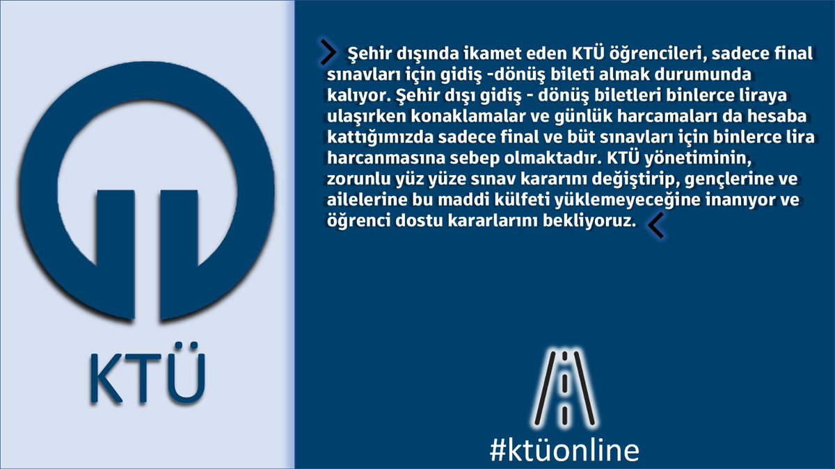 tlgkcb's tweet photo. @profcuvalci Karadeniz Teknik Üniversitesi Sürmene Deniz Bilimleri Fakültesi 

Online aldığmız eğitimin sınavlarının da online (çevrimiçi) yapılmasını istiyoruz.

#ktuonline
#ktusdbfonline
#sdbffinalleronline
#ktusdbfonlinesinavistiyor

@profcuvalci

@YuksekogretimK

@erolozvar https://t.co/39Y9R1rfvC
