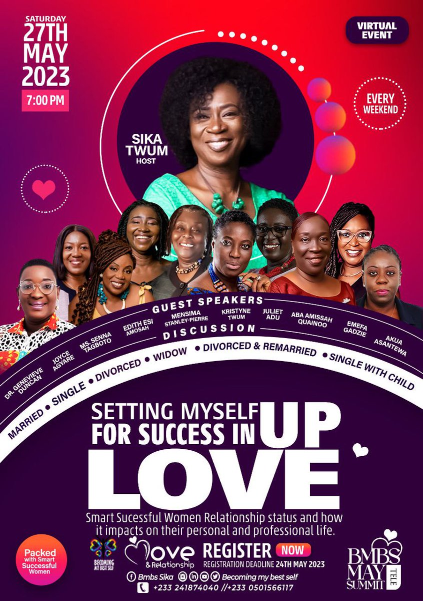BMBSelf's tweet photo. #Anticioate >>> #BMBSTeleSummit >>>  #7DaysMore

#VIRTUAL: Join  10 smart ,  successful  women, on a mission to help you level up in your love and relationships, and become the best version of yourself. 

#BeMyBestSelf #Relationships #SmartWomen https://t.co/2IlBERBiji