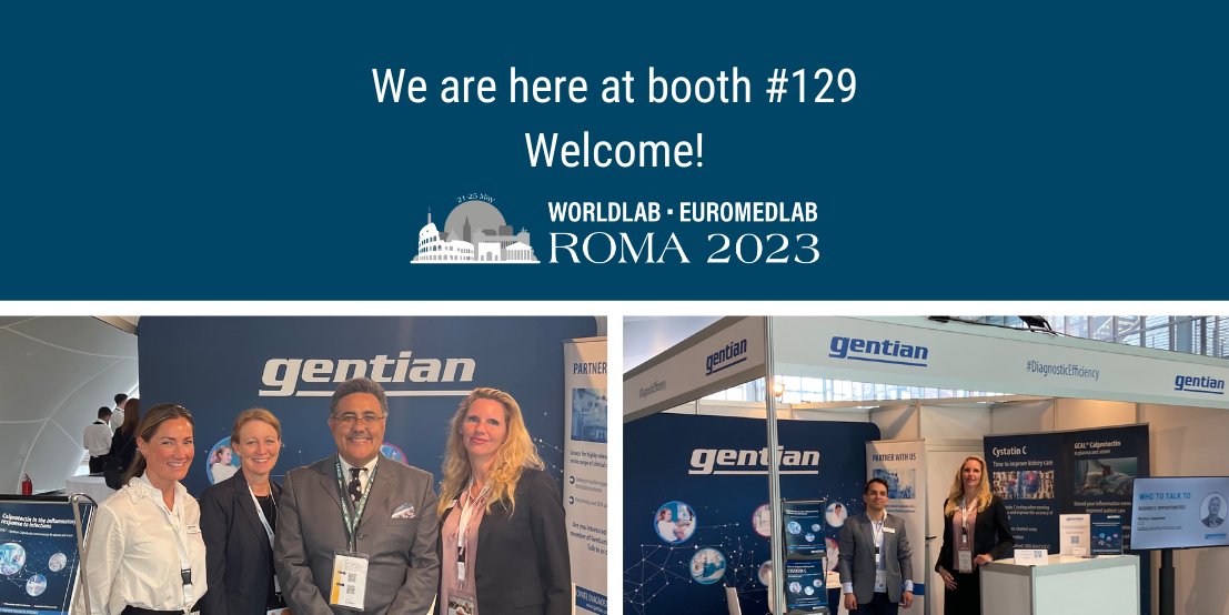 We are here at #EuroMedLab2023. Looking forward to meet you at booth 129 to discuss #diagnosticefficiency #calprotectin #cystatinC and more