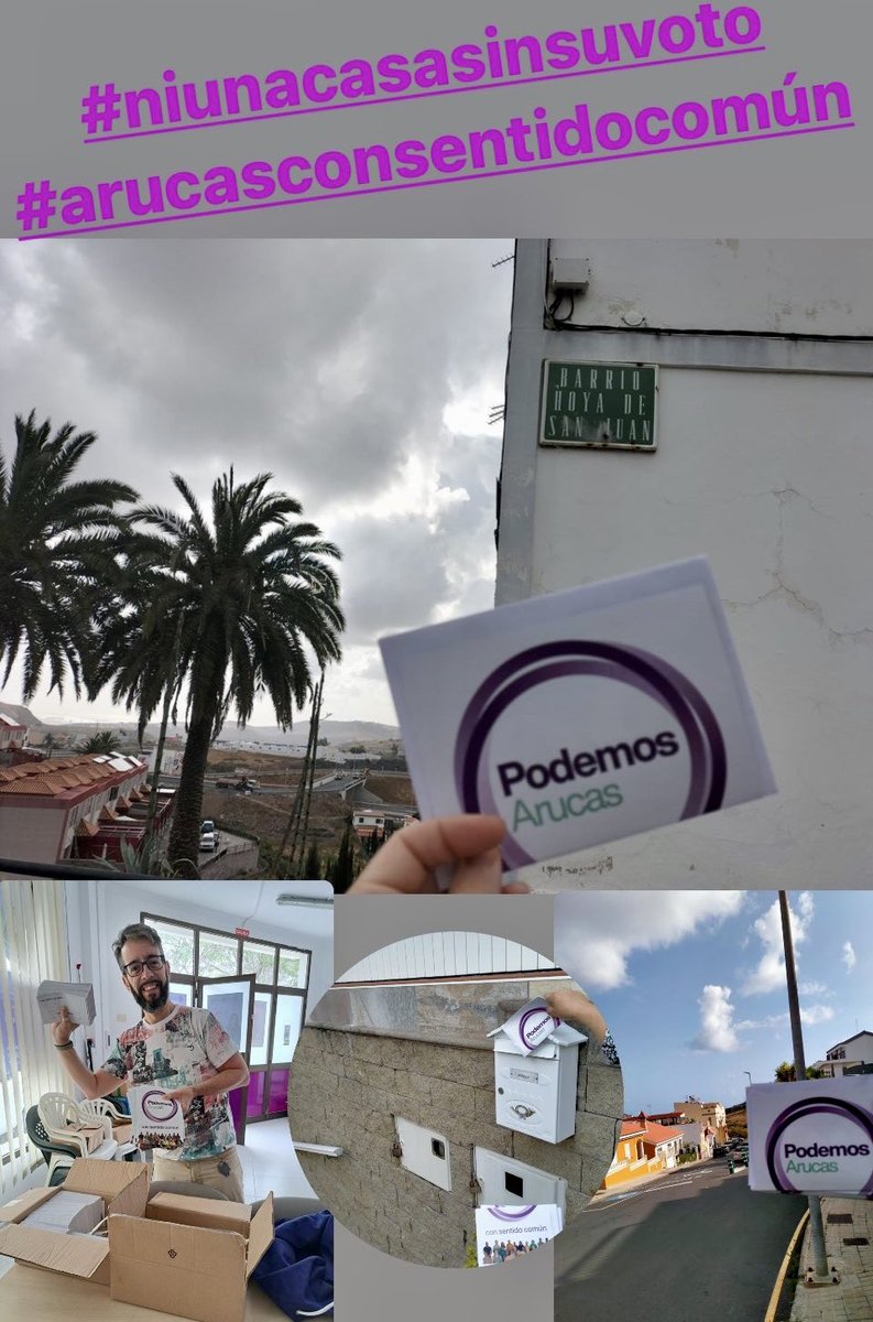 podemos_arucas's tweet photo. Necesitamos una participación efectiva y real que va más allá de las votaciones este 28 de mayo. 🟣Podemos Arucas y la Plataforma Vecinal Arucas se presentan en confluencia para dar voz a los vecinos y vecinas de nuestro municipio. #arucasconsentidocomún https://t.co/xj8i5sHE3r