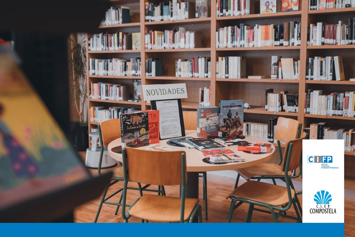 CIFPCOMPOSTELA's tweet photo. Achégase o final do curso e o noso alumnado xa se está aplicando o conto. Xa sabedes onde podedes dedicarlle tempo ó estudo nos anacos libres: na biblioteca do centro 📚!
#CIFPCompostela #FPGalicia #formacionprofesional #seguiraprendendo https://t.co/O8QXoJ2dl9