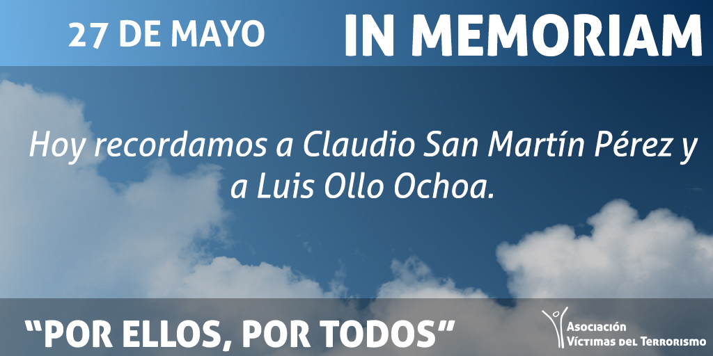 In memoriam. Hoy recordamos a todas y cada una de las víctimas del terrorismo. "Por ellos, por todos".