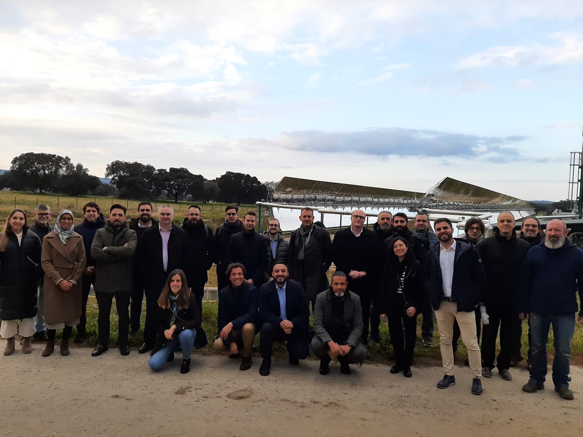 solarsco2ol's tweet photo. Back in February #SOLARSCO2OL met for the General Assembly! The programme included a visit to the Evora Molten Salt Platform, a #research infrastructure managed & operated by the Renewable Energies Chair - University of Évora and @DLR_en
#STE #CST #sCO2 #CO2 @H2020CSP @EU_H2020 https://t.co/FOffrK837W