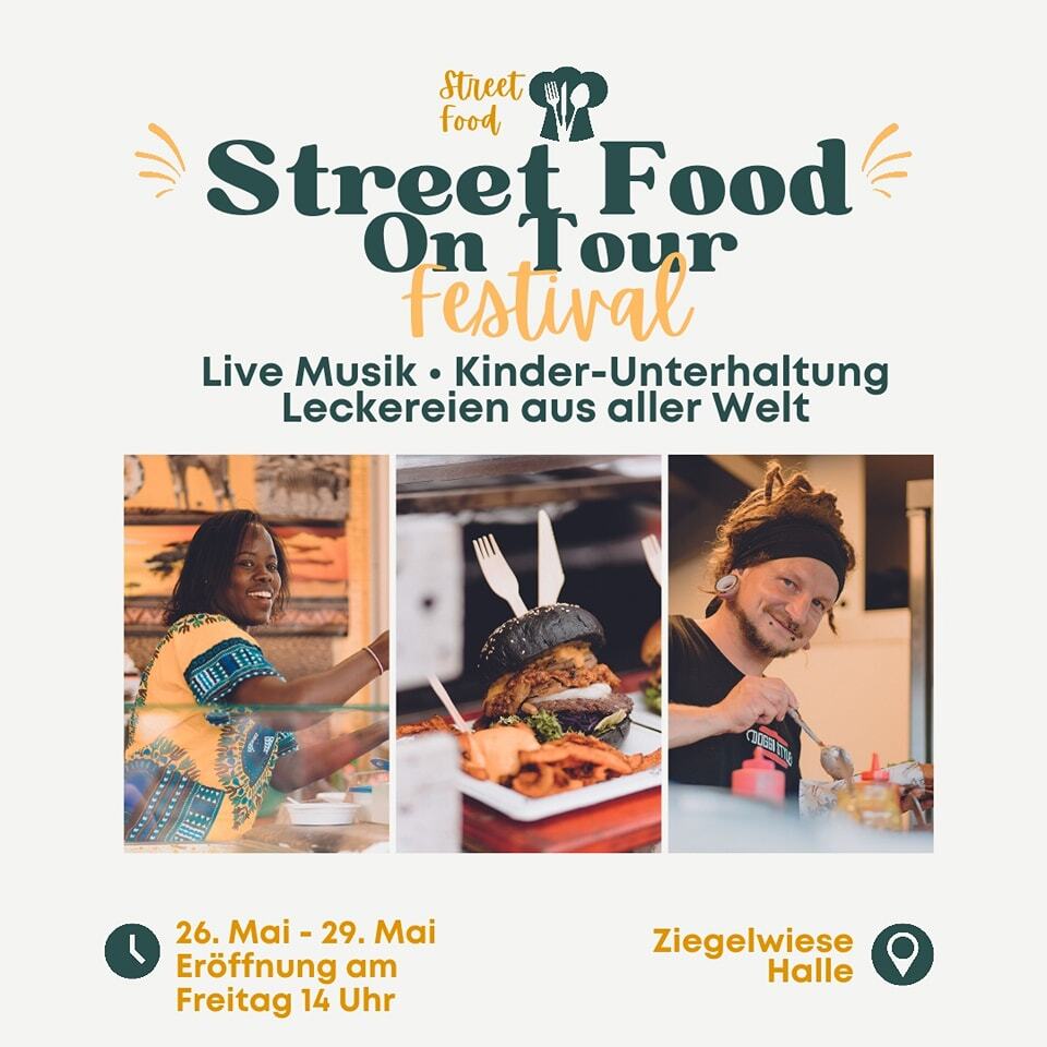 Dieses Wochenende ist das @streetfoodontour auf der Ziegelwiese in Halle zu Gast. Ab Freitag (26. Mai) 14 Uhr bietet "Europas leckerstes StreetFood-Festival" köstliche Leckereien aus der ganzen Welt und ein buntes Kulturprogramm, inklusive Live-Musik und Kinder-Unterhaltung.…