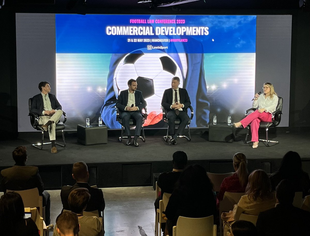 Discussion about the commercial development —> data is an important advantage, but there is a balance between the need of data for fan engagement and the risk of being seen as too invasive #LawInSport #Footylaw23