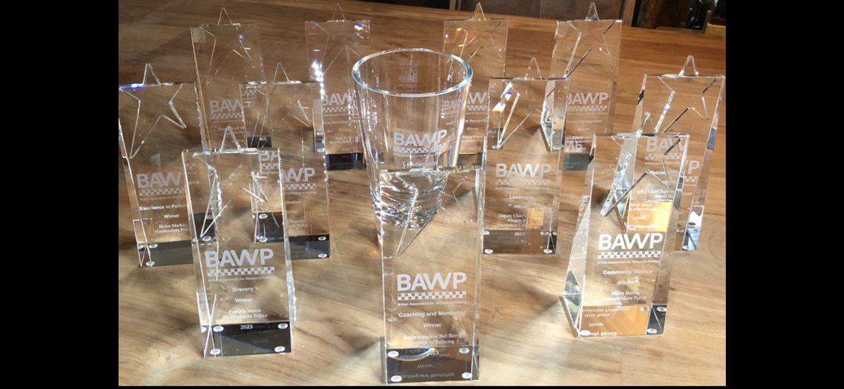 The awards have arrived ready for the <a href="/BAWPUK/">BAWP</a> Awards and CPD event on June 5th &amp; 6th at <a href="/cardenpark/">Carden Park Hotel</a> in Cheshire 

Book asap as places are selling quickly! 🤩 It’s going to be another great event celebrating the amazing achievements of women in policing with great speakers too 🌟