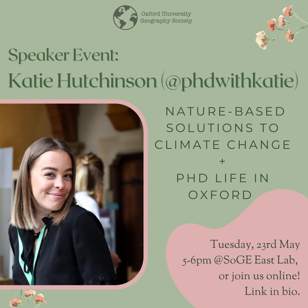 Oxford Geography Society tweet media
