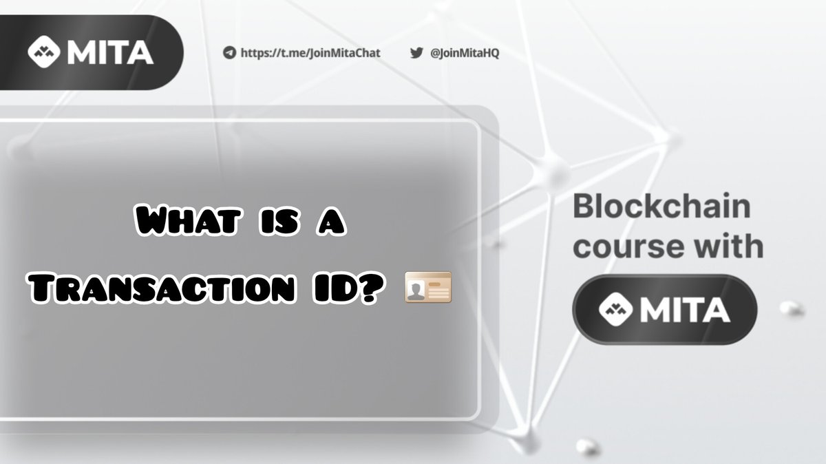 joinlivieHQ's tweet image. Blockchain course with MITA #Week38 📜✍

👨‍🏫What is a Transaction ID? 🪪📊

Transaction IDs are unique #identifiers for each #transaction, such as an order confirmation number. They help avoid counting duplicate conversions.

🧵 👇