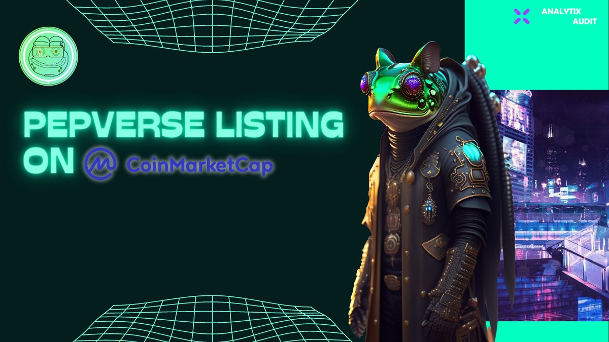 <a href="/Pepverseio/">PepVerse.io Ⓡ | Memes on Metaverse | BUSD Staking</a> getting listed on <a href="/CoinMarketCap/">CoinMarketCap</a> 

Application submitted 

🔥Total liquidity:$32.14K
🔥24h volume:$185.03K
🔥Pooled WBNB:52.02
🔥Pooled $PepVers:233586.13B
🔥Total Market Cap:$42.45K
🔥Total Supply:624575.00B $PepVers
🔥Holders:437

#PEPE #PepVerse #BNB #CMC #BSC