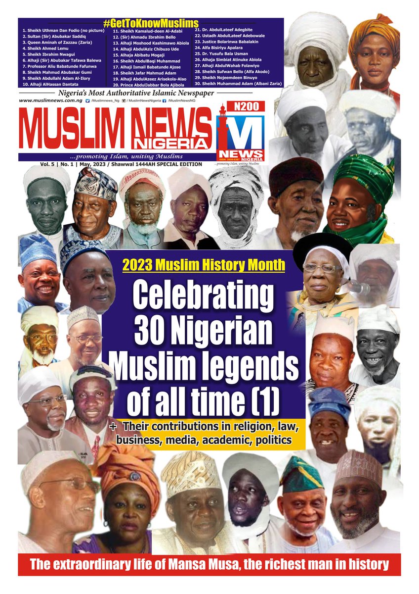 rawshieldpr's tweet photo. @KanoChronicle @AlikoDangote Alh. Alhassan Dantata was recently honoured by @muslimnews_NG in its special edition, celebrating 30 Nigerian Muslim legends of all time. It's part of activities marking int'l #MuslimHistoryMonth, created by @NazmaHKhan, the founder of @WorldHijabDay, themed #GetToKnowMuslims. https://t.co/sPAKSs27CG