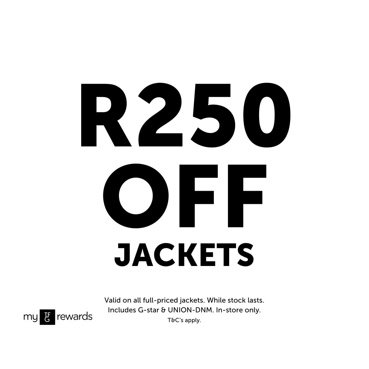 BaywestmallPE's tweet photo. Gear up for winter and take R250 off jackets at #RelayJeans. Valid until 22 May 2023. Ts & Cs apply. https://t.co/WxZ2OyzC1Z
