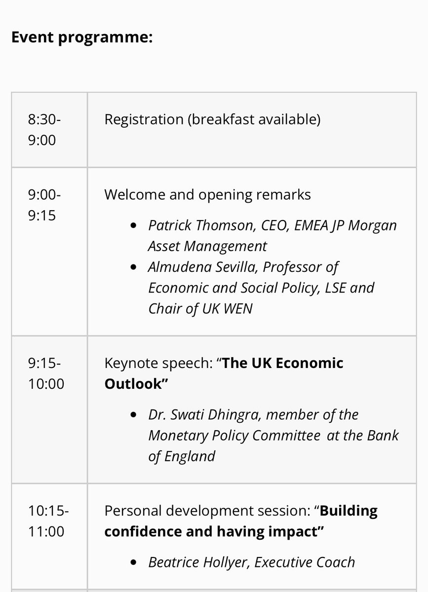 UKWomenEcon's tweet photo. 📢 #EconTwitter Spaces are limited so register early for #UKWEN first career event 'Inspiration and tools for success' on 27 June, hosted by @JPMorganAM, with an amazing lineup of speakers!

🗓️More info &amp; register here 👉https://t.co/oBZCgqciO5

#WomeninEcon #gender @RoyalEconSoc https://t.co/cBmFSMEVVN