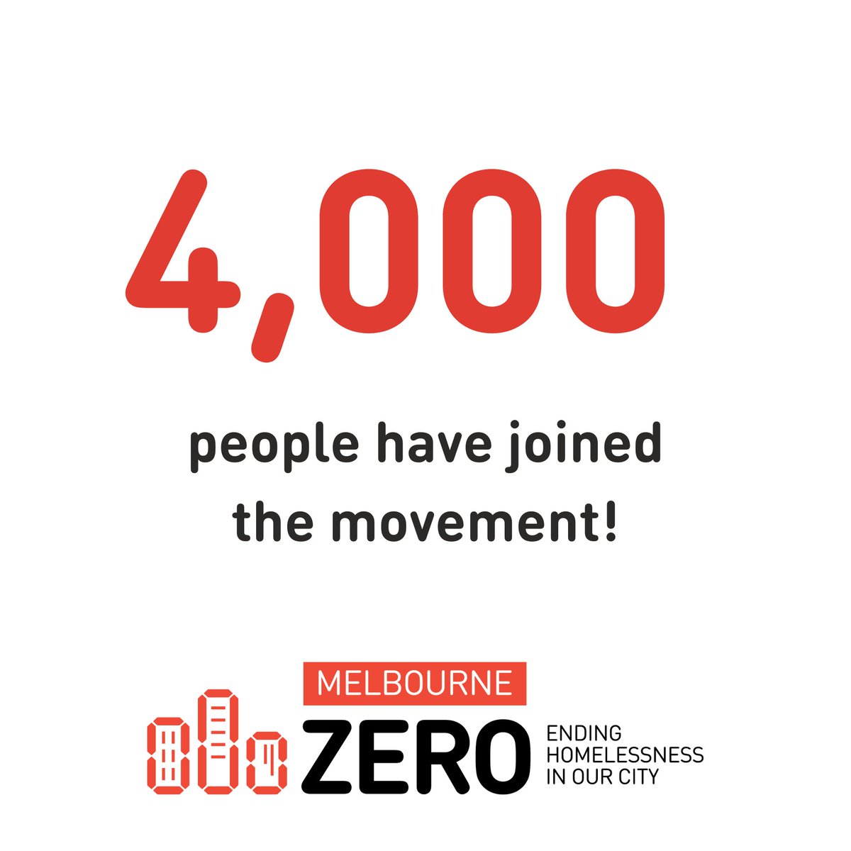 🎉4,000 people and growing!🎉

Melbourne isn't just a city; it's a community that prides itself on diversity, inclusivity, and a shared desire to ensure each Melburnian is a livable city for all of us. 

To add your name: bit.ly/EndHomelessnes…