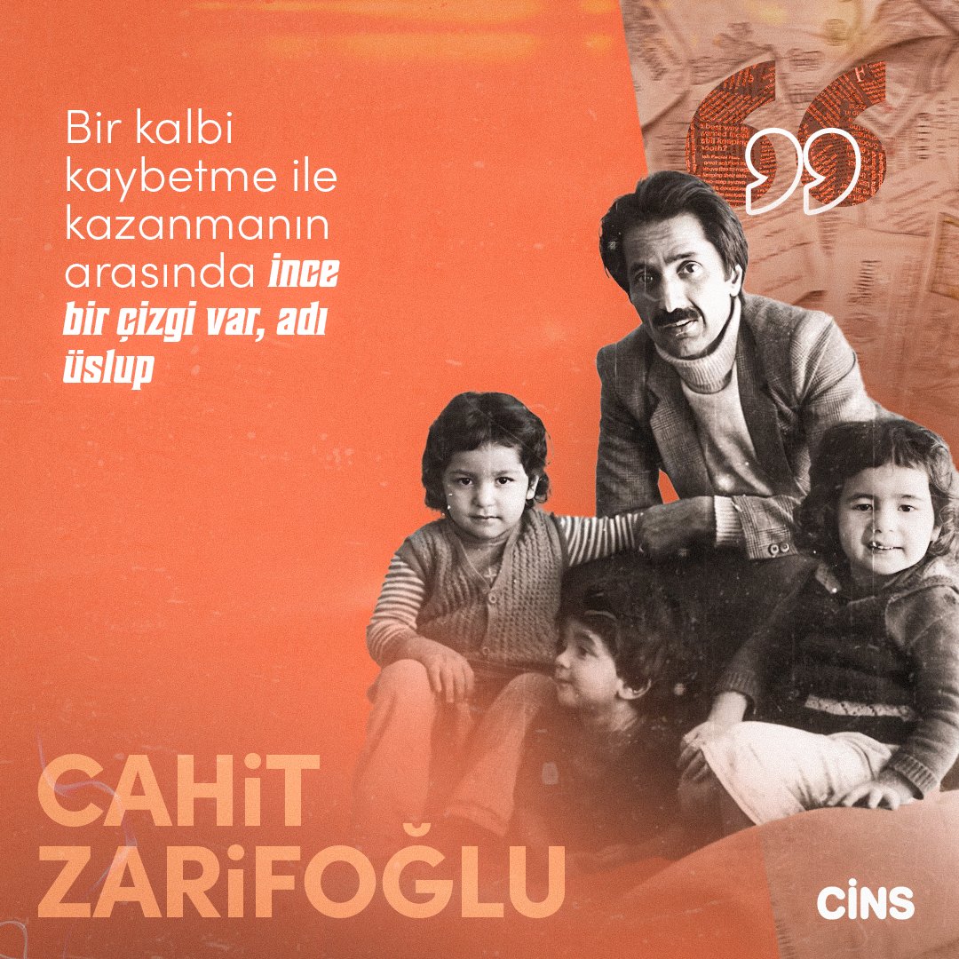 CinsDergi's tweet photo. "Üslup... Bir kalbi kaybetme ve kazanma arasındaki ince çizgi"

Cahit Zarifoğlu https://t.co/RFpICzpHas