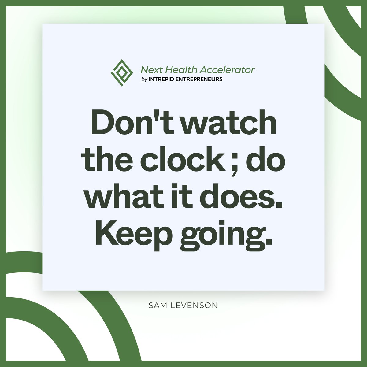 NextHealthbyIE's tweet photo. 🕰Time is a powerful ally when we focus on action rather than observation. Instead of fixating on the constraints of time, we should wholeheartedly engage in our tasks, maintaining a steady progress. 
#intrepidentrepreneurs #mondayquote https://t.co/A7xmLIvxXM