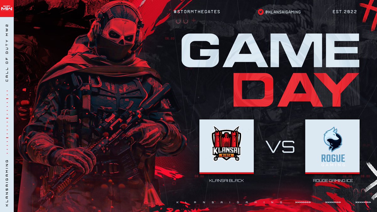 ⚔️GAME DAY⚔️

KlanSai Black back in action tonight against @Rogue__Gaming (Ice) Losers Round 2 Division 4 of @XP_Europe Playoffs.

⏰ 8pm
💻 Caster TBC

Roster:
⚔️@fre3mz 
⚔️@ENVlll 
⚔️@JoonCOD 
⚔️@ZaroxSZN 

@ZGameEnergy 
#StormTheGates