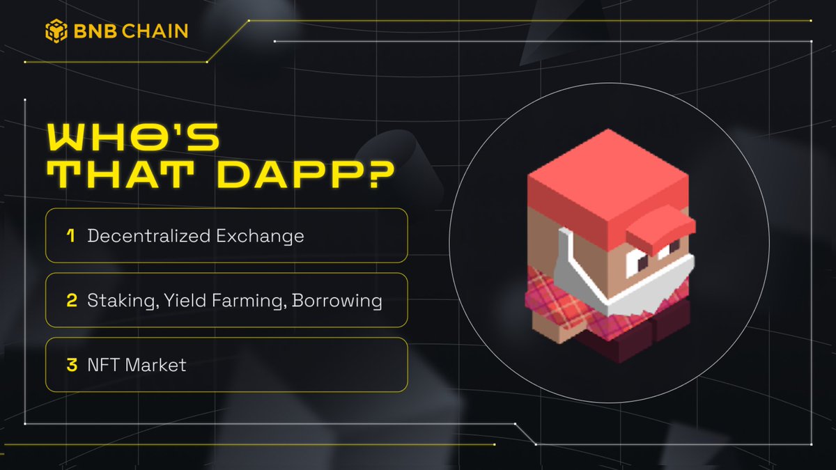 Who's that dApp? It's <a href="/traderjoe_xyz/">Let's F***ing Joe (formerly Trader Joe)</a>! 😲

Thanks for playing, and we'll be back soon with new puzzles featuring projects in our ecosystem.

In the meantime, revisit our blog from March that details all the incredible value Trader Joe brings to BNB Chain!

bnbchain.org/en/blog/trader…