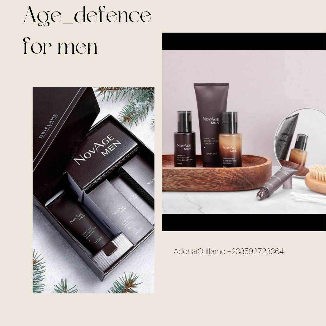 Are you a man/woman looking for a skin care set for men and has been wondering how? Here is it; NovAge men formulated for the elegant man who believes he has to take good care of his skin and radiate in his natural look. Whatsapp for 999 Cedis only. +233592723364
 #skincare #men