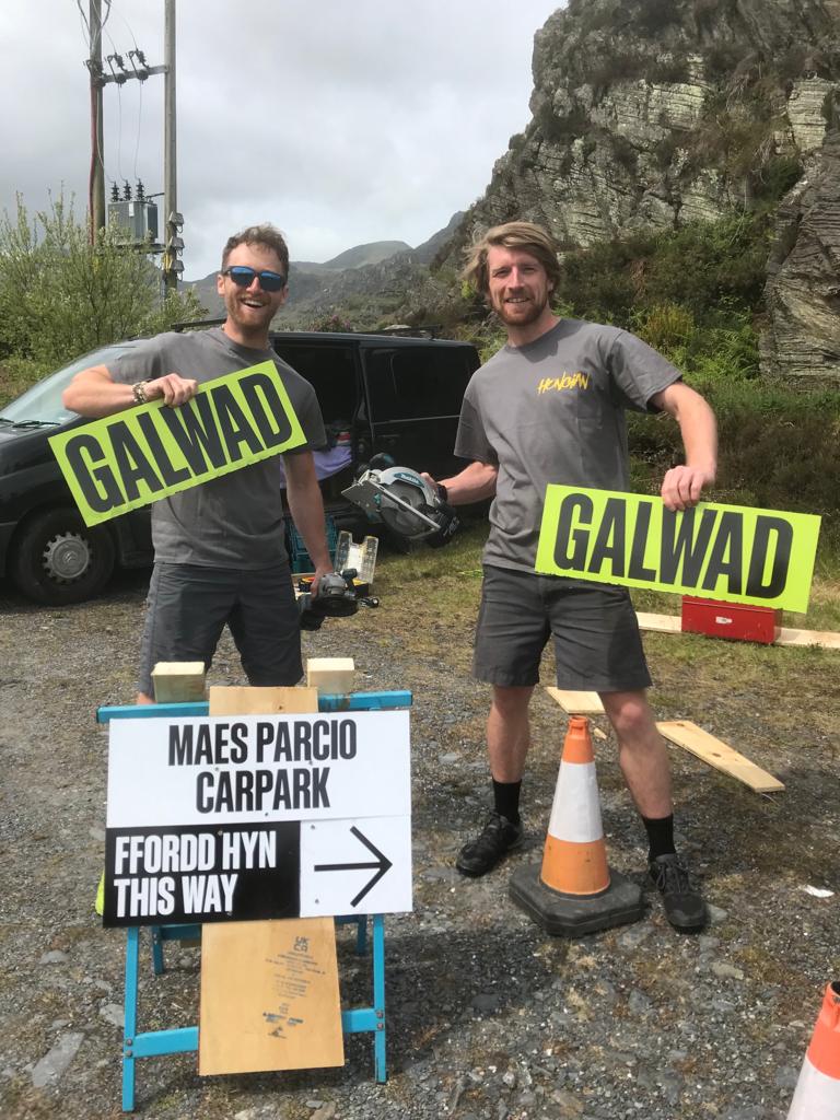 CeLLBlaenau's tweet photo. Gwyl Hongian Ffest a climbing and Mountain activity Festival in  Blaenau Ffestiniog made great use of the @GALWAD22 Project Prop's this weekend just gone. Up-Cycle / Re-use &amp; decor for Cae Peips Hongian Base Camp @NTWtweets @CwmniFranWen https://t.co/P7Fb8GaTt6