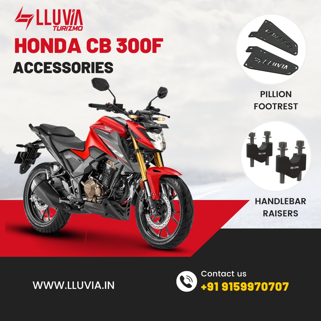 NEW PRODUCTS ALERT

HANDLEBAR RAISER AND PILLION FOOTREST FOR HONDA CB 300F FROM LLUVIA INDUSTRIES

ORDER NOW AT LLUVIA.IN

#lluviaturizmo #lluviaindustries #lluvia #Honda #hondacb300f #CB300F #bike #newproduct #BIKER #Travel #Riders #rider #Travel #motorcycle