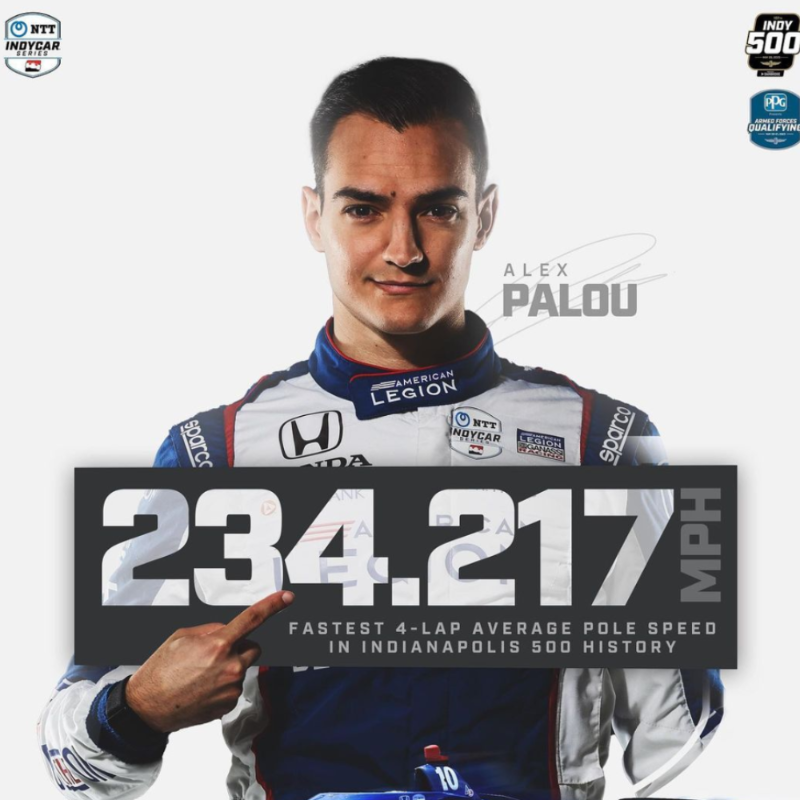 esport3's tweet photo. ‼️POLE A 376,93 KM/H

🏎️💨Aconsegueix la pole position més ràpida de la història a la prova reina de l'automobilisme dels Estats Units