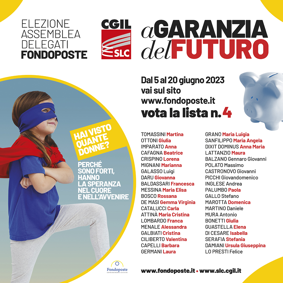 SlcCgil's tweet photo. 🟥 Dal 5 al 20 giugno 2023 si vota per il rinnovo dell'assemblea delegati/e #Fondoposte. Sebbene le lavoratrici di @PosteItaliane siano la maggioranza, la partecipazione di delegate nel Fondo è marginale. SLC CGIL ha scelto di cambiare le cose, candidando il 75% di donne 👇 https://t.co/BN28Rf78Mi