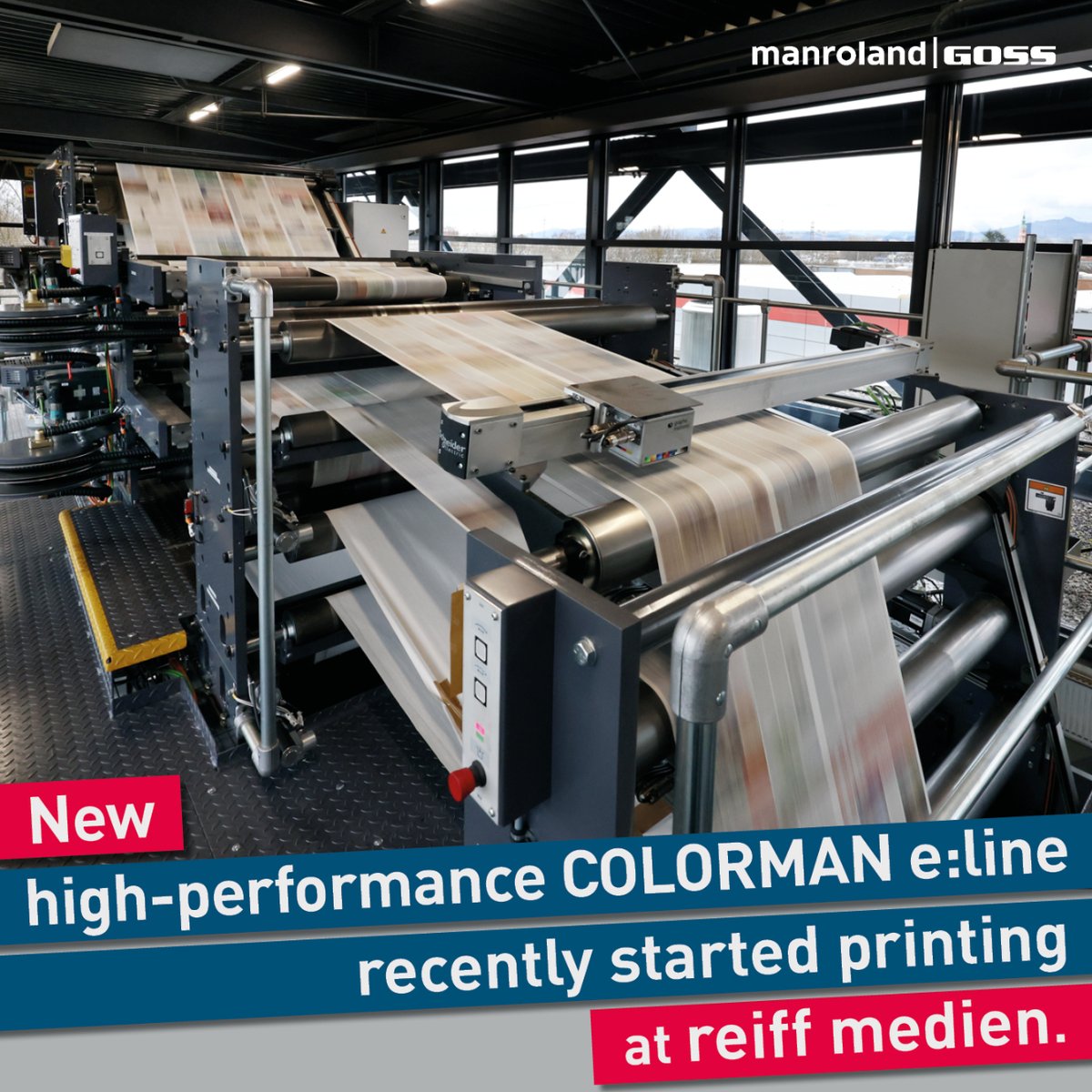 manrolandGossUK's tweet photo. #Newspaper #Print & #Publishing: Why is it a good idea to invest in modern #newsprint kit in times of digitization? See details of the investment of reiff medien, which recently ordered a new #COLORMAN e:line from #manrolandGoss: Click here for details: https://t.co/awPBIFh5UM https://t.co/7mDInycRfW