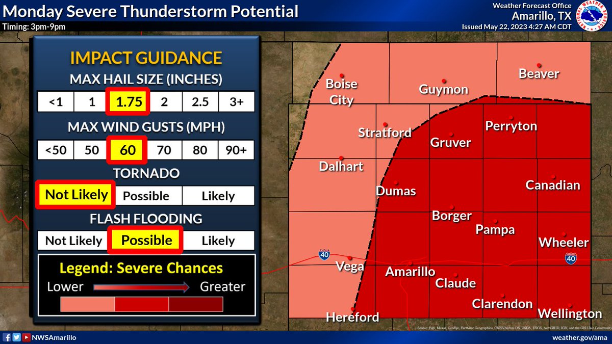 NWS Amarillo on Twitter "Strong to severe thunderstorms will be
