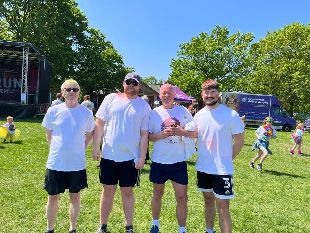 ww_legal's tweet photo. Our team had a great time on Saturday at the @ForgetMNotChild Colour Run in Greenhead Park.

Thanks to your generous donations, we raised £1,284 for Forget Me Not Children's Hospice! 

#ColourRun #Charity #FMNColourRun #Kirklees https://t.co/SIaLOkEpQH