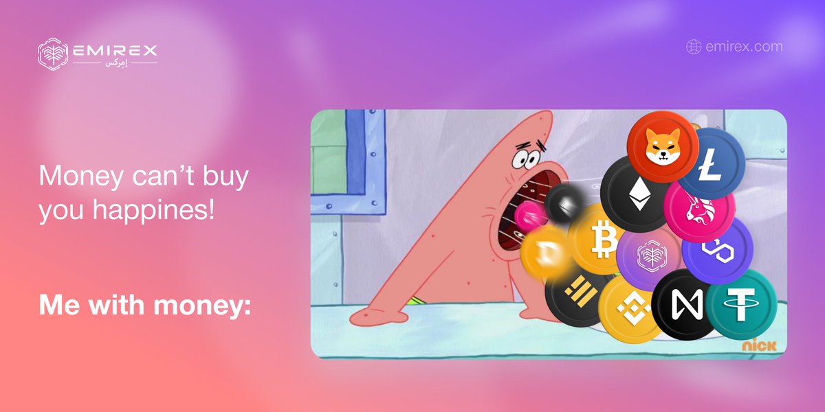 EMIREX_OFFICIAL's tweet photo. Happy Thursday😂 Is that true about you?😅 #money #cryptomeme #cryptomemedaily #fun #crypto https://t.co/DVMayYXWkI
