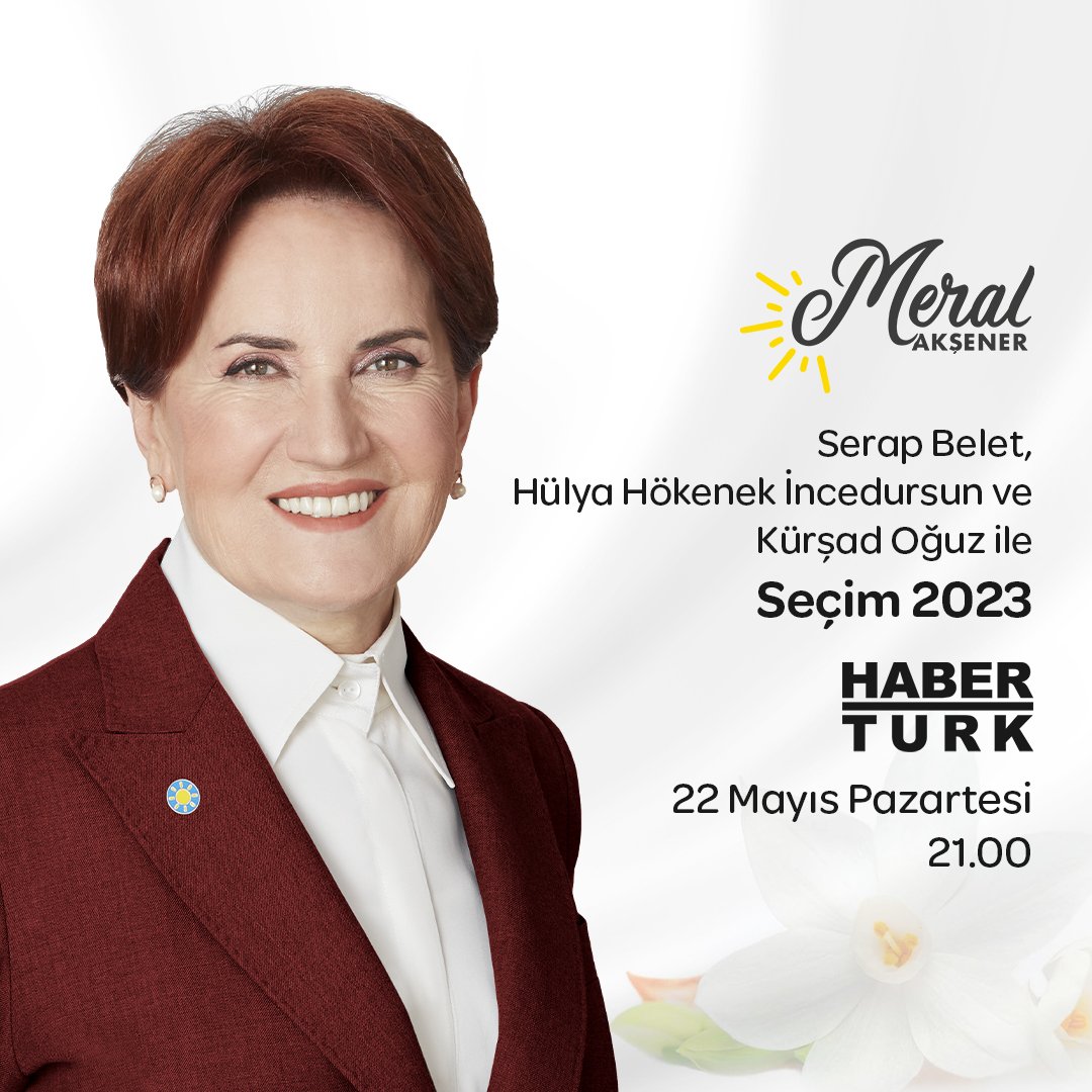 🗓️ 22 Mayıs Pazartesi (bugün)  
🕘 21:00’de
📺 Habertürk Tv ekranlarında Serap Belet, Hülya Hökenek İncedursun ve Kürşad Oğuz’un sorularını yanıtlayacağım.  

Gündeme dair konu başlıklarını konuşacağız…