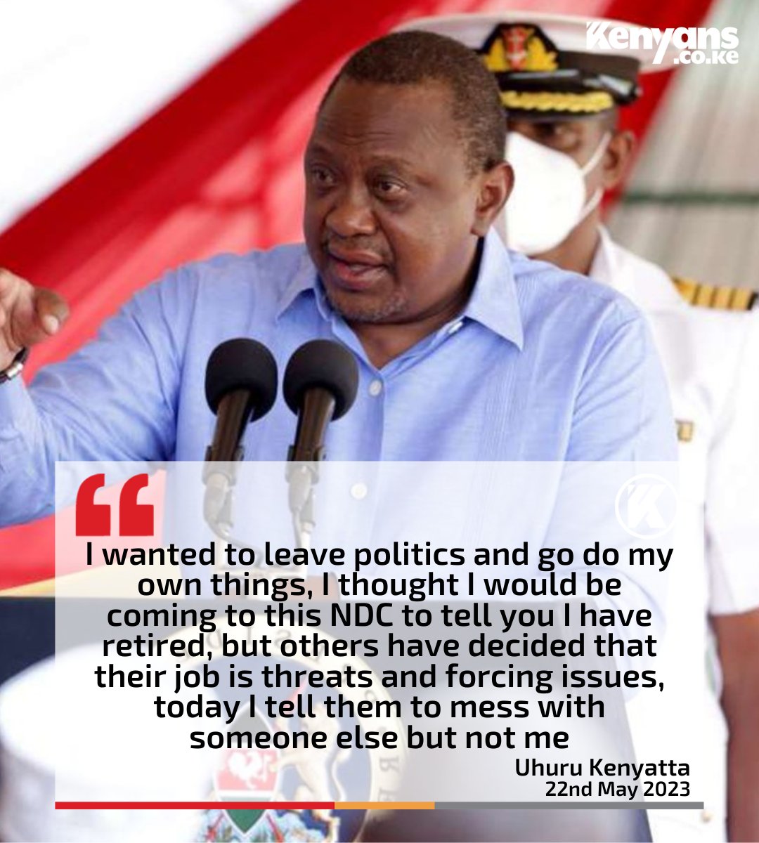 Mess with someone else but not me - Uhuru Kenyatta