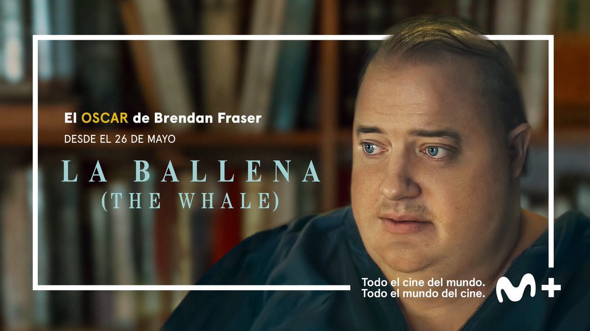 MovistarCine's tweet photo. ¿Estás de acuerdo con el #Oscar a Brendan Fraser por su papel en #LaBallena #TheWhale? https://t.co/zhhPoLA5F7