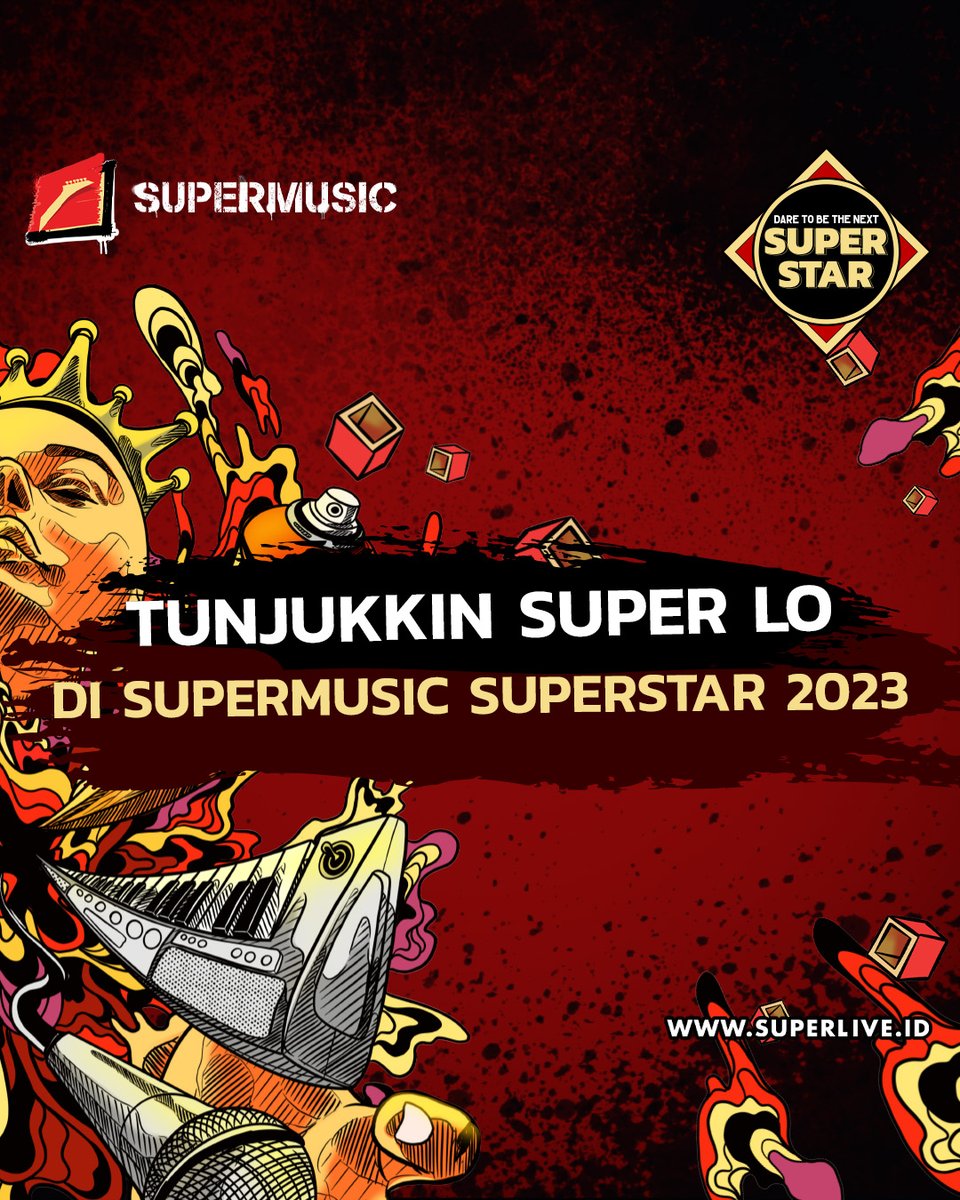 Ini waktunya lo tunjukkin ke dunia seberapa SUPER-nya lo soal lewat SUPERMUSIC SUPERSTAR 2023, Bro!

Chill Bro, event ini bukan event baru kok. Sebelumnya event ini namanya DARE TO BE THE SUPERSTAR.

#SUPERMUSIC
#INIRASANYASUPER
#SUPERMUSICSUPERSTAR2023