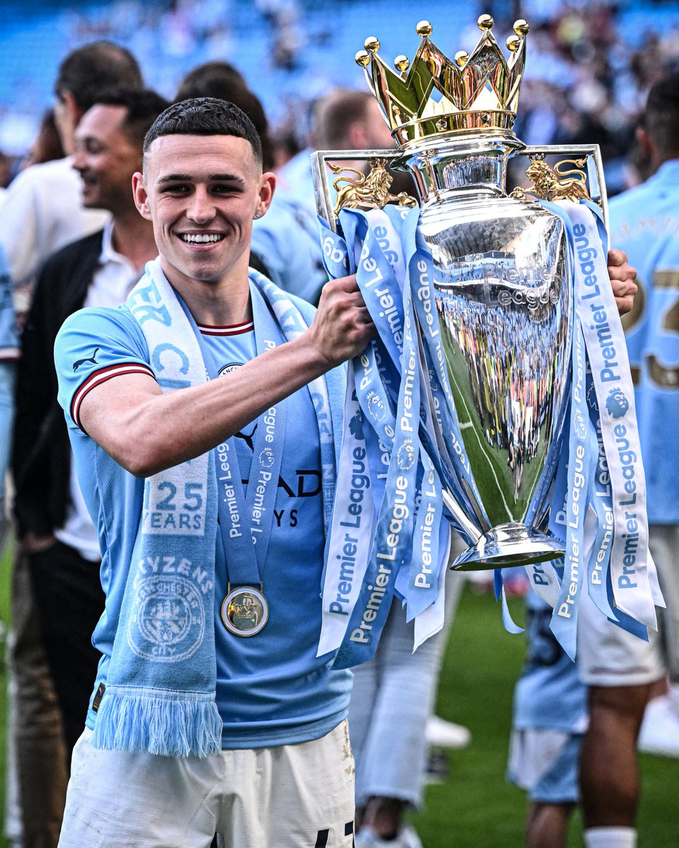 Phil Foden is the youngest player ever to win five Premier League titles at just 22 years old 🤯