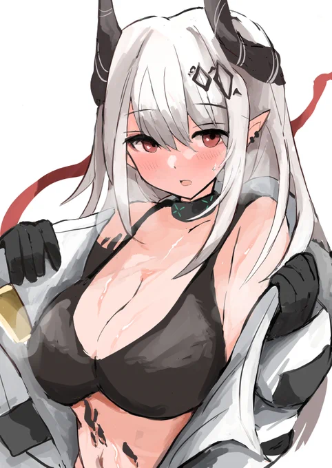 「少し蒸すな……」 #アークナイツ