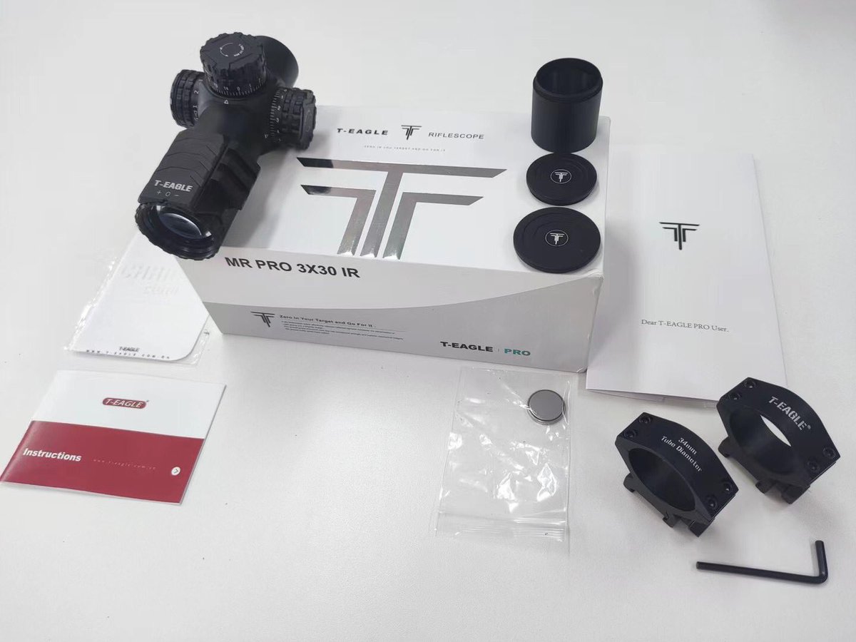 Teageloptics's tweet photo. 【T-EAGLE MR PRO 3X30IR】Real Shot
✨34mm main tube
✨1/2 MOA Windage and Elevation Adjustment
✨5 Levels of Red and Green Illumination
✨Fast-Focus Eyepiece
✨100% Waterproof, Fog Proof, and Shockproof
#Airgun 
#Airrifle 
#teagle https://t.co/9K7kAYiG9R