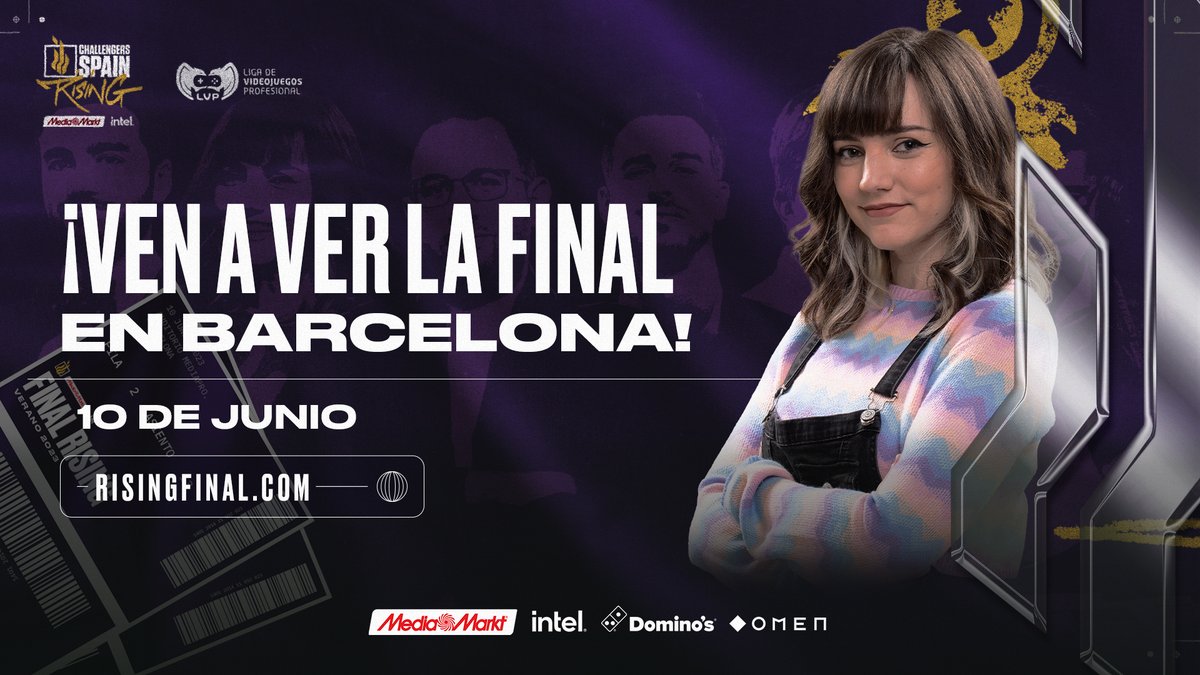 Bellezas, traigo SORTEO

El próximo sábado 10 de junio se celebra la final de la #VALORANTRising MediaMarkt Intel en Barcelona y las entradas a la venta están sold out. PERO (pero) aquí va una entrada doble.

🍿 Sigue a <a href="/LVPesVALORANT/">VALORANT Challengers Spain: Rising MediaMarkt</a> 
🍿 Sigue a <a href="/emmapache_/">emma</a> 
🔃 RT a este tweet