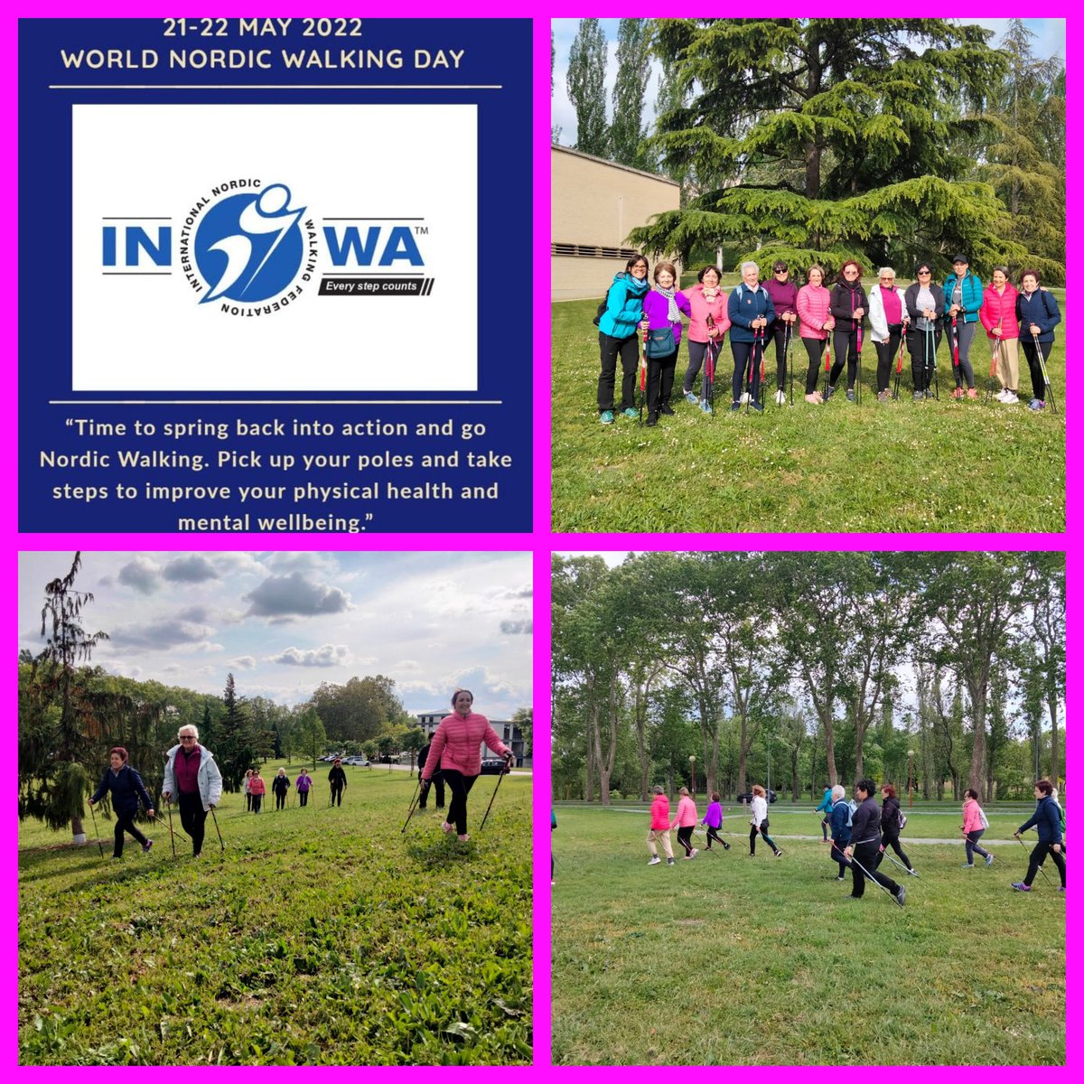 SarayAsociacion's tweet photo. 🚶‍♀️Desde los grupos de ejercicio físico hemos querido celebrar el día internacional de la marcha nórdica. 

🚶‍♀️¡Y por supuesto lo hemos hecho en marcha y con mucha marcha!

#Saray #cancerdemama  #INWA #WNWD2023 #DMMN202 #marchanordica https://t.co/tIKW9njkMN
