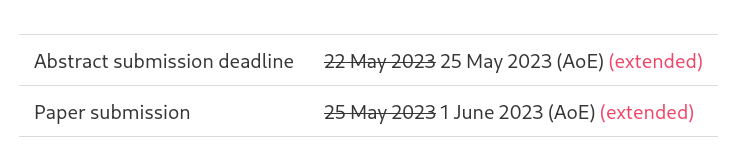 jelia23conf's tweet photo. #JELIA2023 abstract and paper submission deadlines have been extended!

See all dates at: https://t.co/7ixUpSMpKB https://t.co/kzA8law7vy
