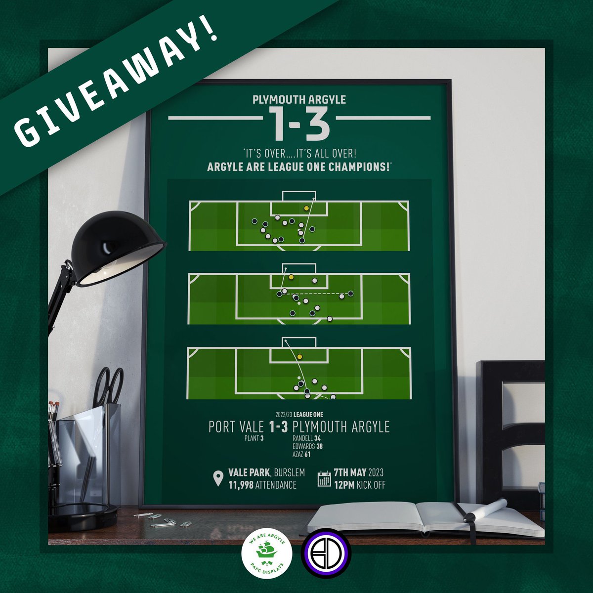 PAFC_Displays's tweet photo. We have been offered another opportunity to give away another  brilliant illustration this time by @PixelPrintDZN the goals from the game at Port Vale!

To be in with a chance of winning 
1) follow @PixelPrintDZN 
2) follow us @pafcdisplays 
3) RT this tweet! 

Good luck !! #pafc https://t.co/w56pLUpOQX