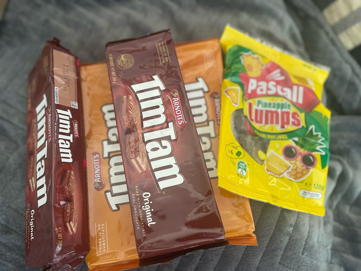 Thanks to my cousins for sending me a bunch of goodies. #timtams #australian #NewZealand #sweets