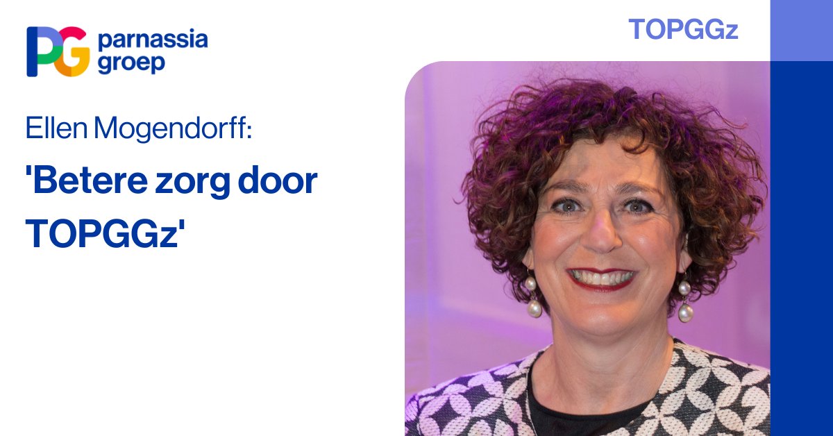 'TOPGGz-afdelingen kunnen echt het verschil maken!' Ellen Mogendorff, directeur van de stichting Topklinische GGz (TOPGGz), vertelt over de noodzaak van TOPGGz: parnassiagroep.nl/ellen-mogendor…