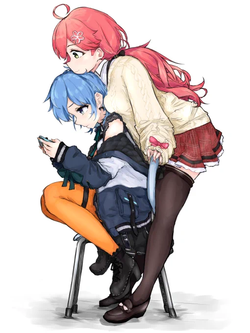 みこめっと  #女の子二人のイラストを貼る見た人もやる
