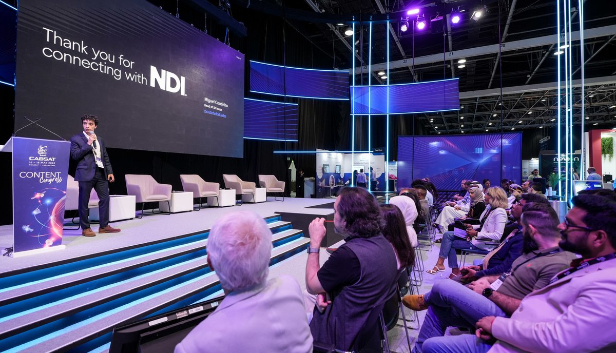 NDIconnects's tweet image. Wrapping up a great week at #CABSAT2023! The Middle East&apos;s IP revolution is growing strong. Huge thanks to our NDI Ecosystem partners @bird_dog_gear @kiloview @NETGEAR @NewTekInc @Telecam and conference partners @mediacastsys Unforgettable event! ow.ly/gIFT50Otfe8