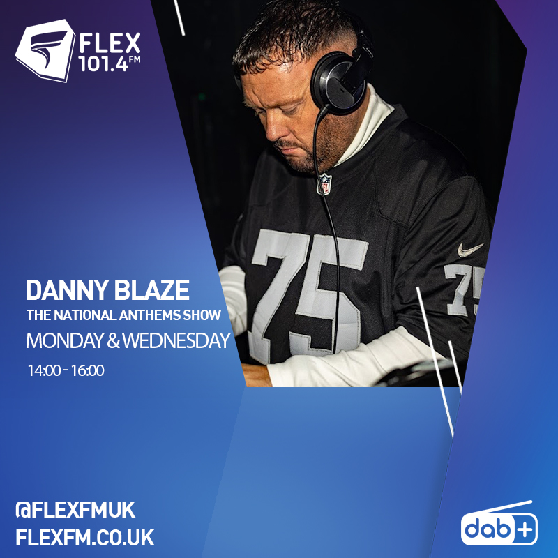 FLEXFMUK's tweet image. The National Anthems Show with @IamDannyBlaze live now on #FLEXFMUK 101.4 until 4pm!

flexfm.co.uk/on-air/  - #QuickRecord in Operation