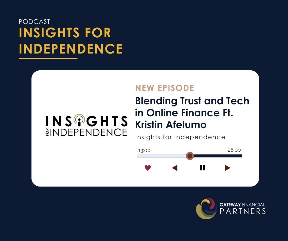 mygfpartner's tweet photo. New podcast hot off the mic! 🎙️🚨👍

On this episode of Insights for Independence, we hear from special guest Kristin Afelumo on blending trust and tech in online finance. 

#GatewayFinancialPartners #BenchOfLife #InsightsForIndependence #FinancialServices #Podcast https://t.co/WVuXRZ6uHF