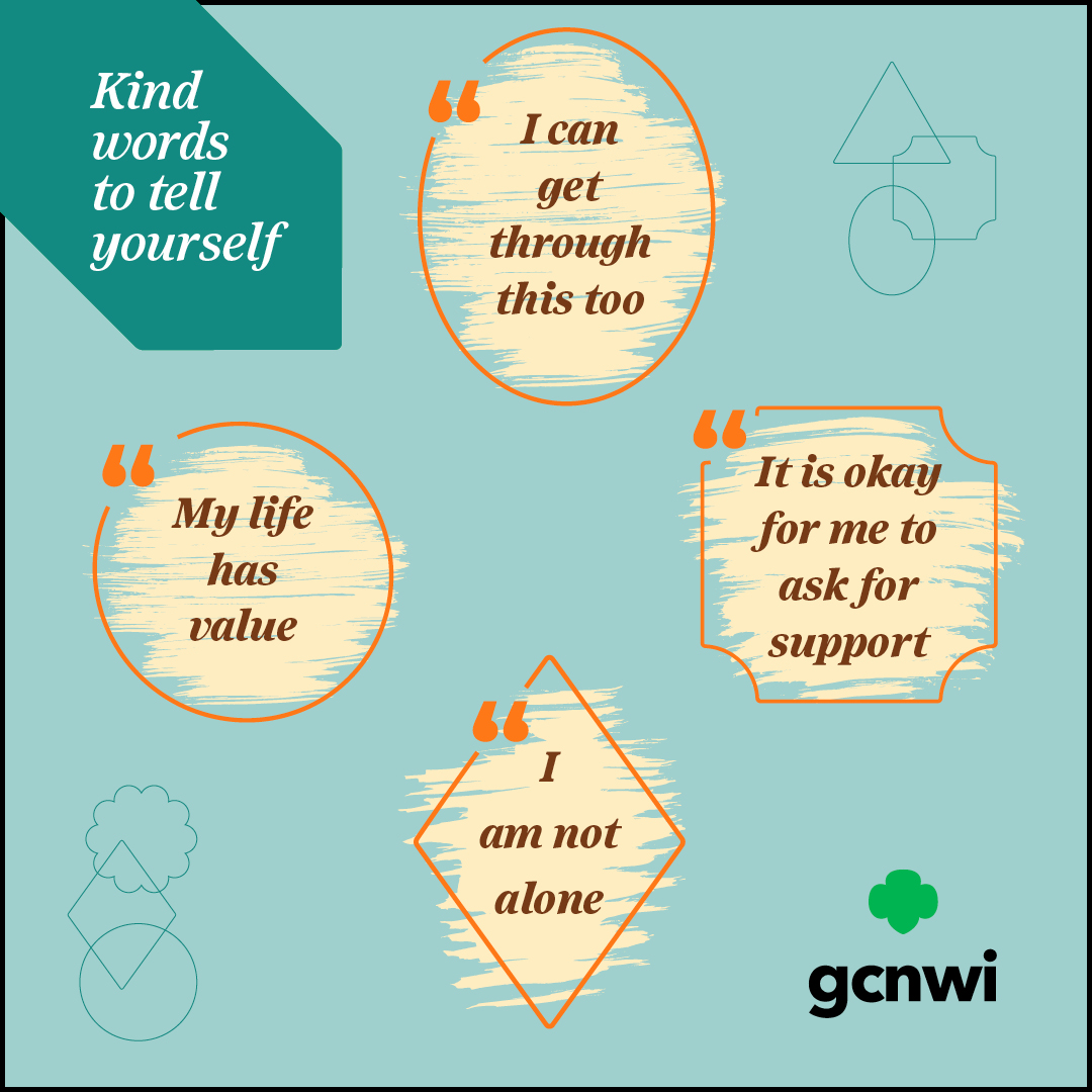 One positive thought in the morning can change your whole day! Take a minute to be kind to yourself and repeat after me..

#GCNWI #GirlScouts