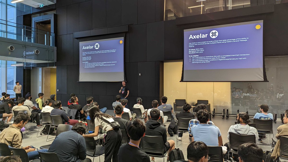 OlympiHacks was a huge success! Thanks to the organizers at <a href="/wlooblockchain/">Waterloo Blockchain</a> and to every team that built with Axelar. 🙏

And, congratulations to the winners! 👀⤵️
