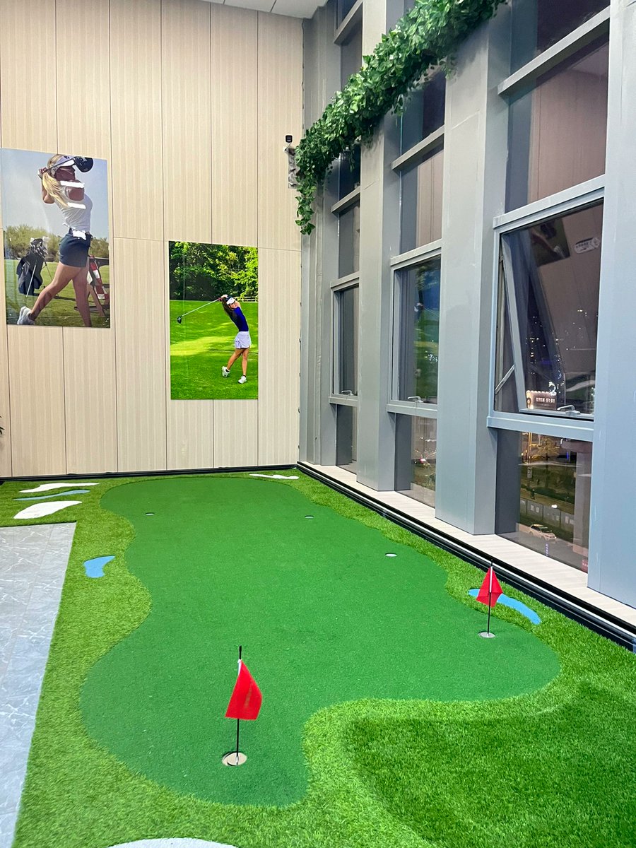 Play some indoor golf ⛳️. You can play a lot of shots in a row, super stress relieving, just a bit of a handful 👋